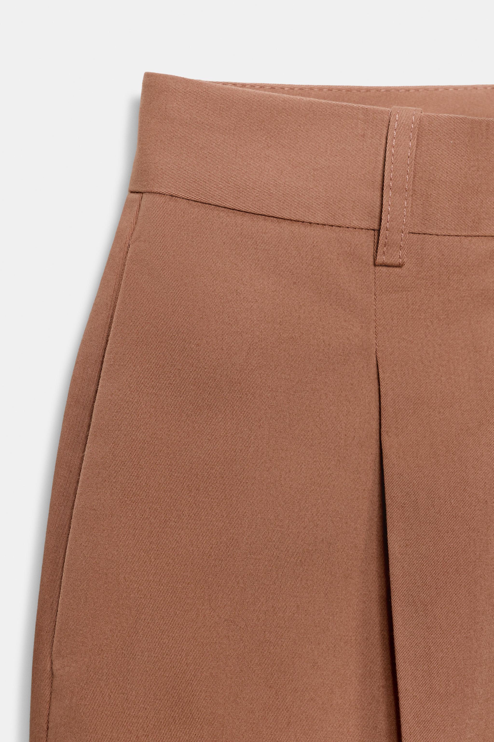 PANTALON DROIT À PINCES